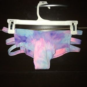 Cotton Candy Tie Dye Cutout Rave Festival Bottoms